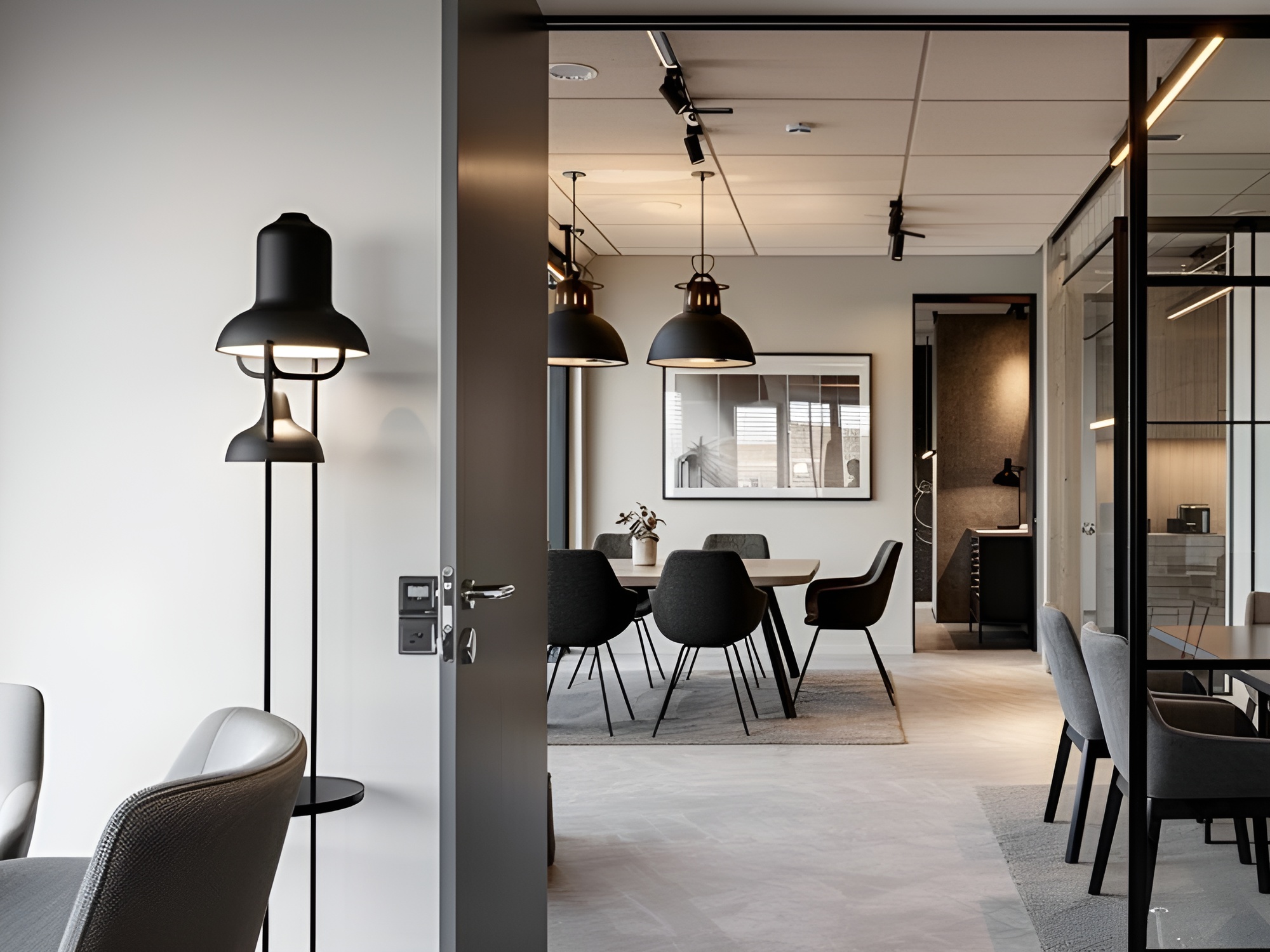 Aranżacja biura. Minimalistyczne wnętrza. Funkcjonalne rozwiązania.