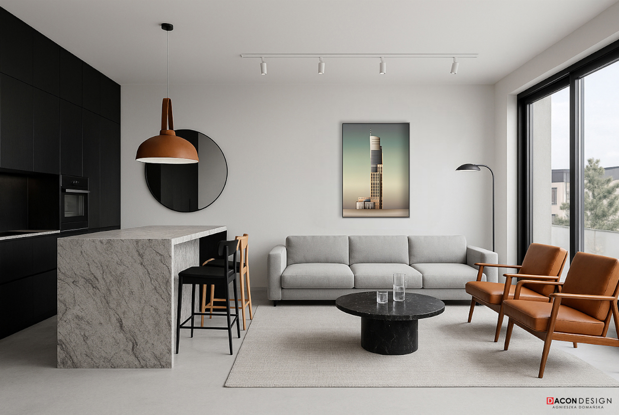 Aranżacja apartamentu we Wrocławiu. Wnętrza premium. Projekty wnętrz