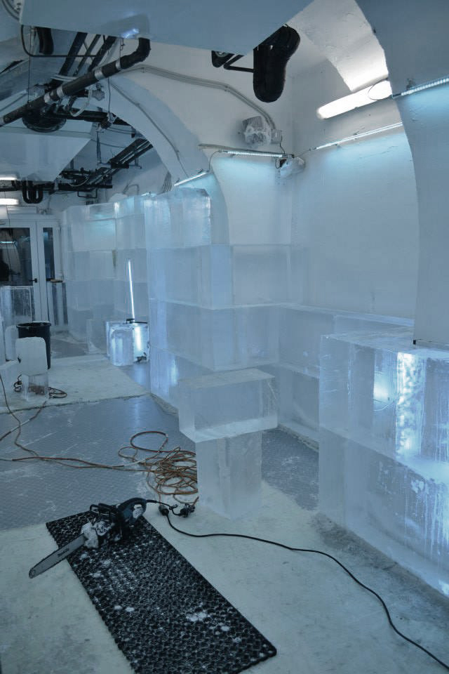 Realizacja projektu aranżacji wnętrza baru lodowego w Rzymie